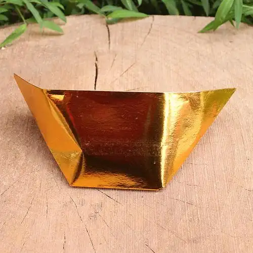 包邮大号金元宝半成品金箔纸手工折叠元宝纸钱烧纸祭祀用品金元宝