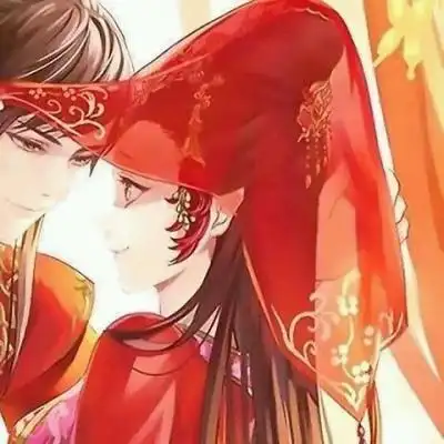 古风婚礼情侣头像 一拜高堂