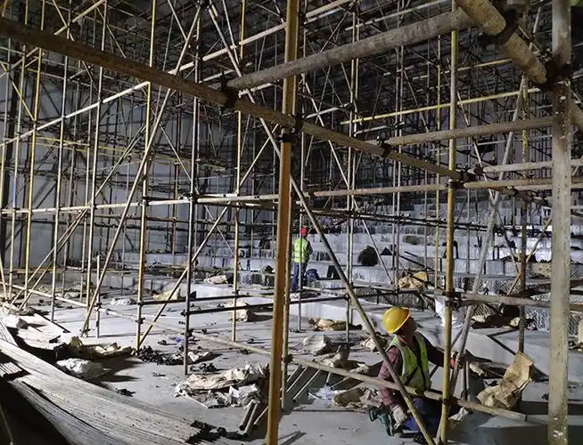 满堂脚手架搭设