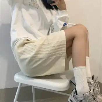 短裤女夏外穿腿粗显瘦宽松短裤女生裤子侧条纹休闲运动女ins夏季薄款