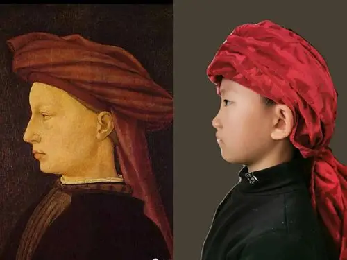 一禾幼儿园龙源湖校区,启航二班周末展开世界名画模仿秀活动