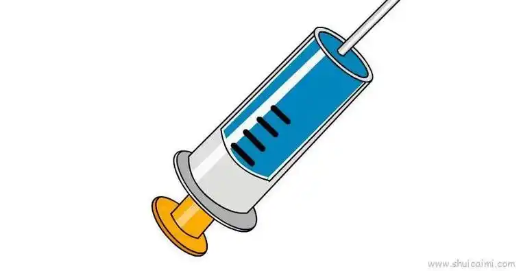 医用针筒简笔画卡通
