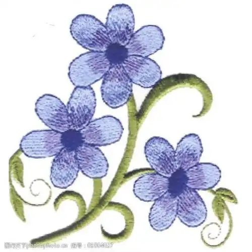 绣花花卉家纺免费素材