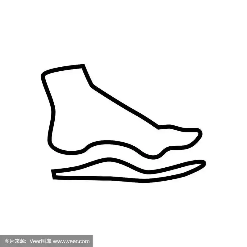 骨科鞋垫孤立在白色背景上