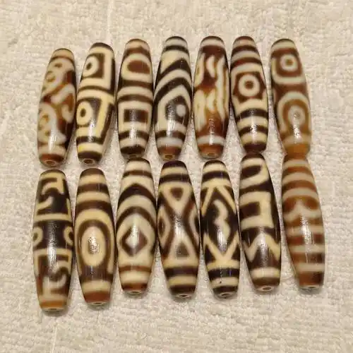 台工渗透高油细腻包浆风化玛瑙天珠项链吊坠diy配饰dzi批发-阿里巴巴