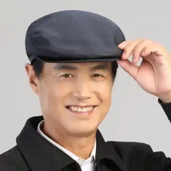 卡若登新品老人鸭舌帽男秋季冬天布帽前进帽老式薄款中老年人爷爷爸爸
