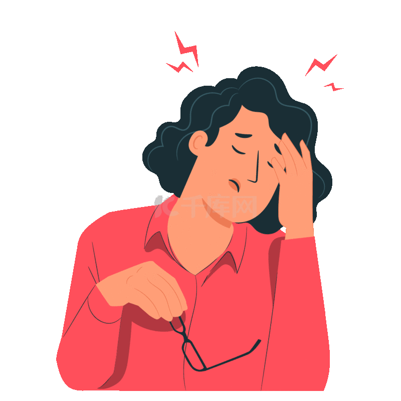 头疼烦恼苦恼愁烦闷心情晕动图gif