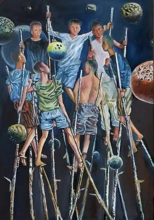 2015年,熊庆华在北京开了一次个人画展,最高一幅画作被拍卖到130万元.