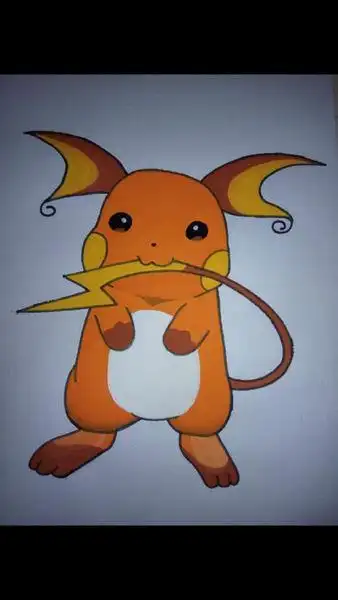 线稿 700525雷丘简笔画步骤大全雷丘简笔画最萌雷丘的简笔画雷丘王