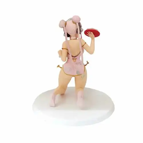 智贝详情图_3动漫批发超级索尼子旗袍索尼子跪姿美少女模型盒装