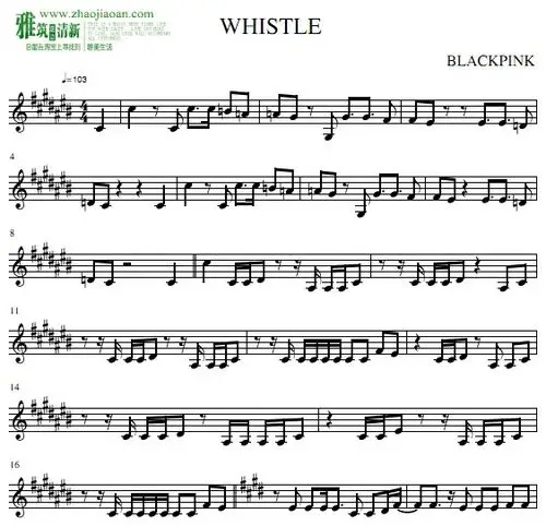 blackpink玩火简谱_play with fire black pink双手简谱预览 eop在线