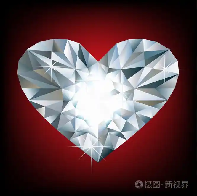闪闪发光的钻石的心