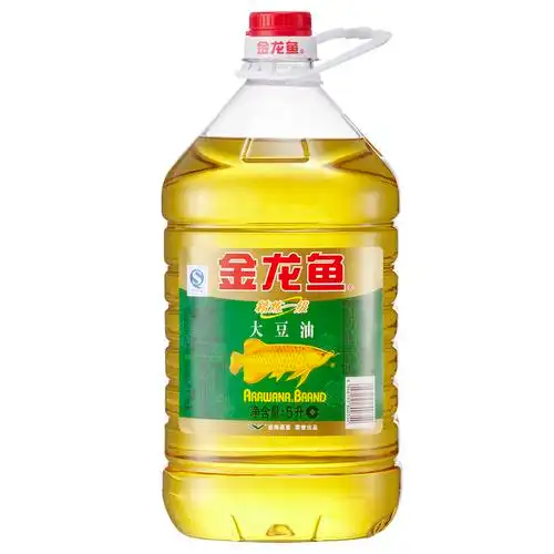 家用金龙鱼精炼一级大豆豆油5l食用油桶装色拉油大豆油
