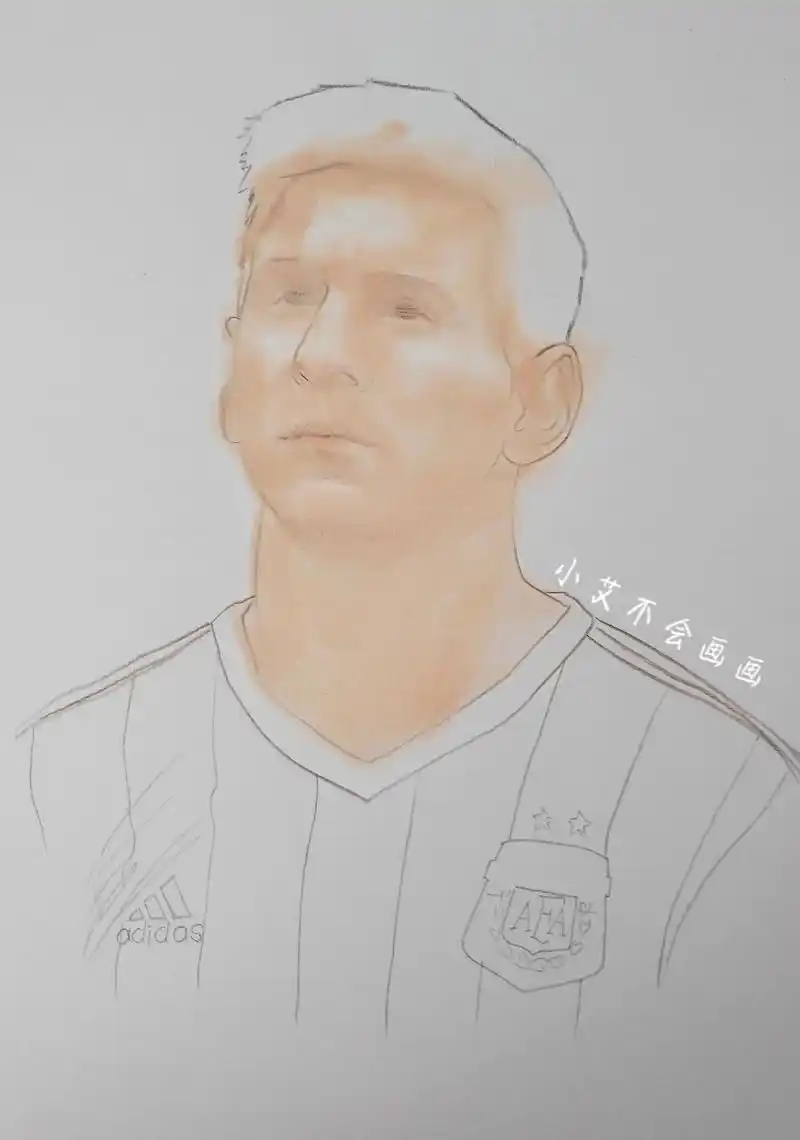 手绘梅西.第一次一夜没睡是为了看球,因为梅西,一切值得!   - 抖音