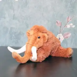 仿真猛犸象公仔 外贸尾单出口大象毛绒玩具 仿真长毛象玩偶娃娃