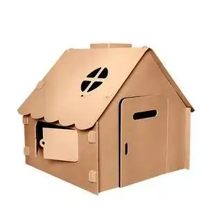 头条问答 - 家里有剩的大纸箱子,想给孩子做个小