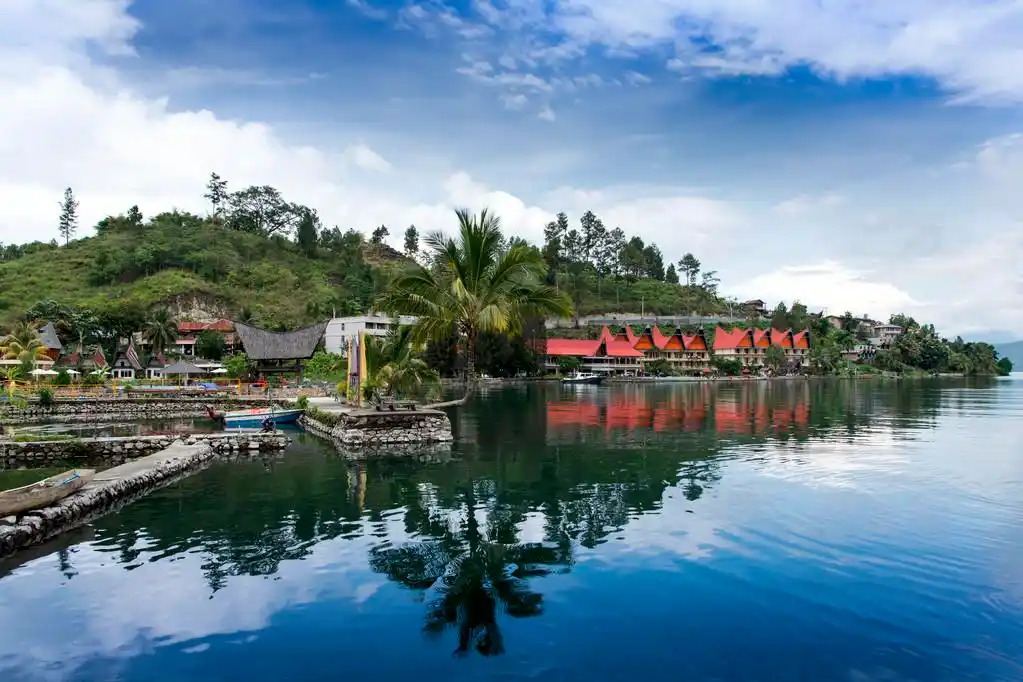 印尼北苏门答腊岛沙摩西.