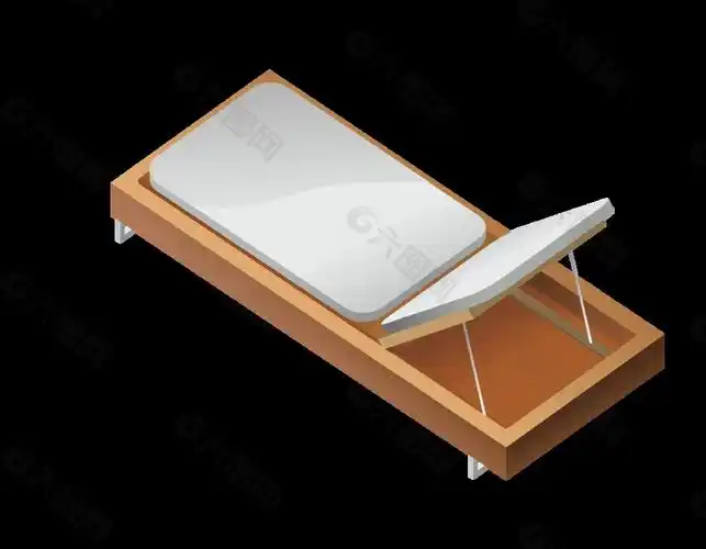 卡通折叠床收纳元素