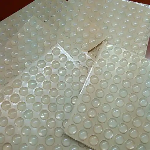 厂家供应透明硅胶防滑垫 硅胶防撞垫 硅胶脚垫 3m自粘透明胶垫