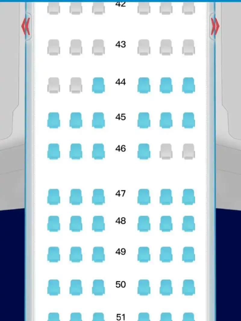 南方航空飞机座位 请问南方航空图中较宽的位置是安全门的位置吗?