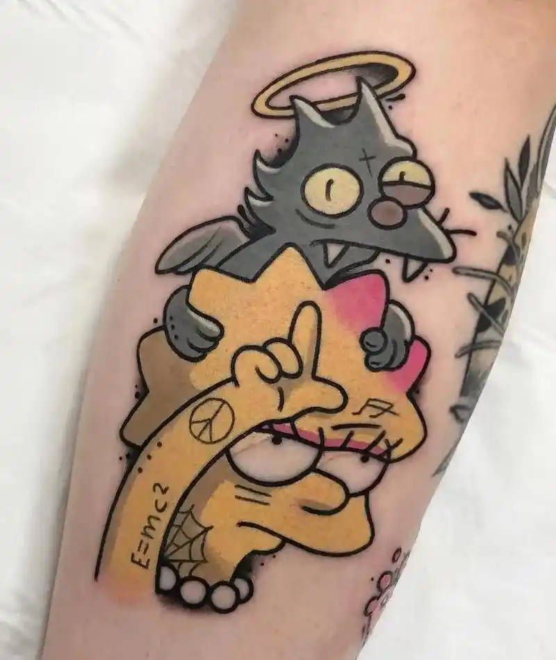 newschool风格纹身.newschool/设计非常大胆 - 抖音