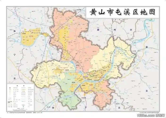 收藏!黄山市三区四县标准地图来啦