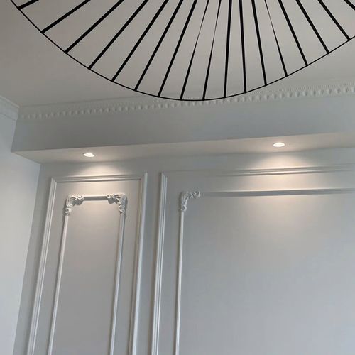 石膏角花厂家直销法欧美式石膏线条装饰造弧型雕花定制室内背景墙