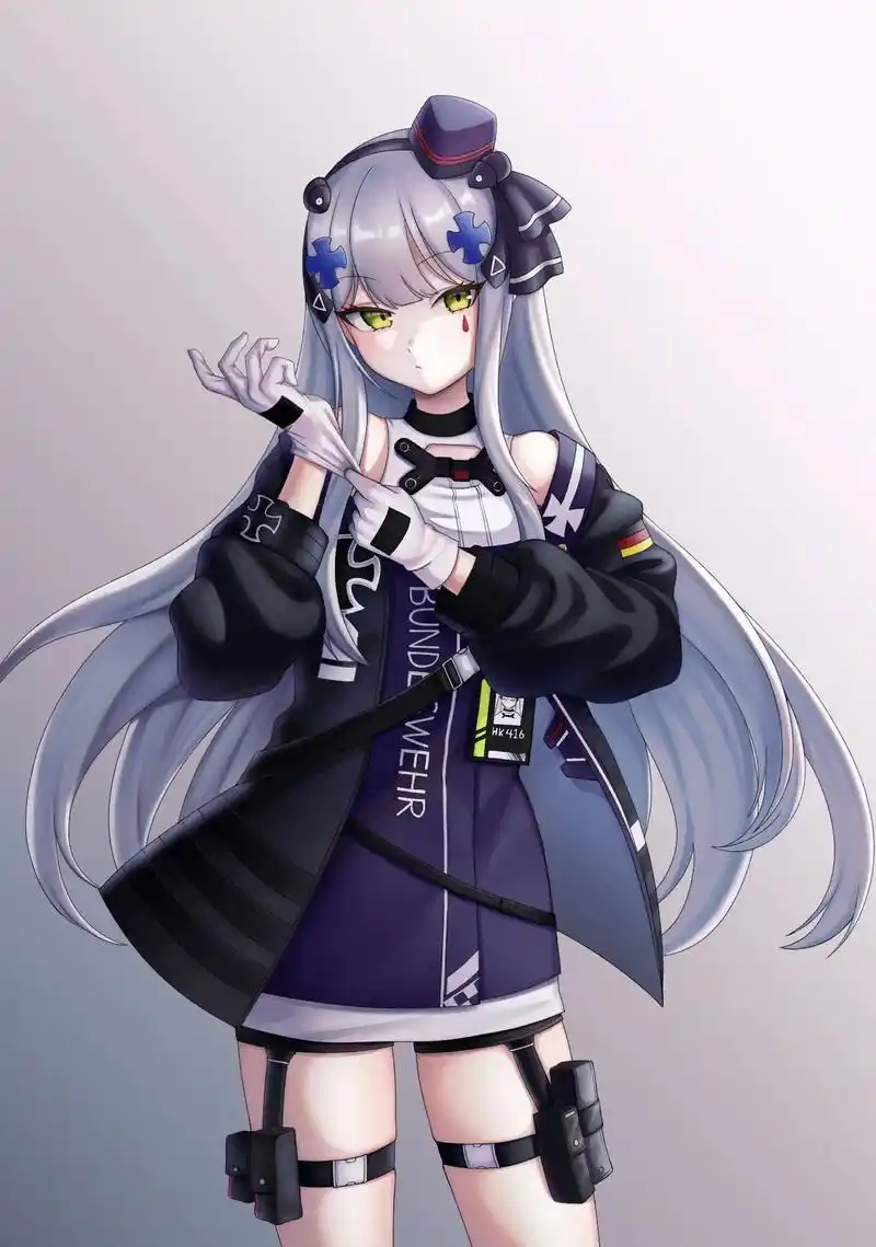 少女前线hk416美图.好久没发过416了#少女前线 #二次 - 抖音