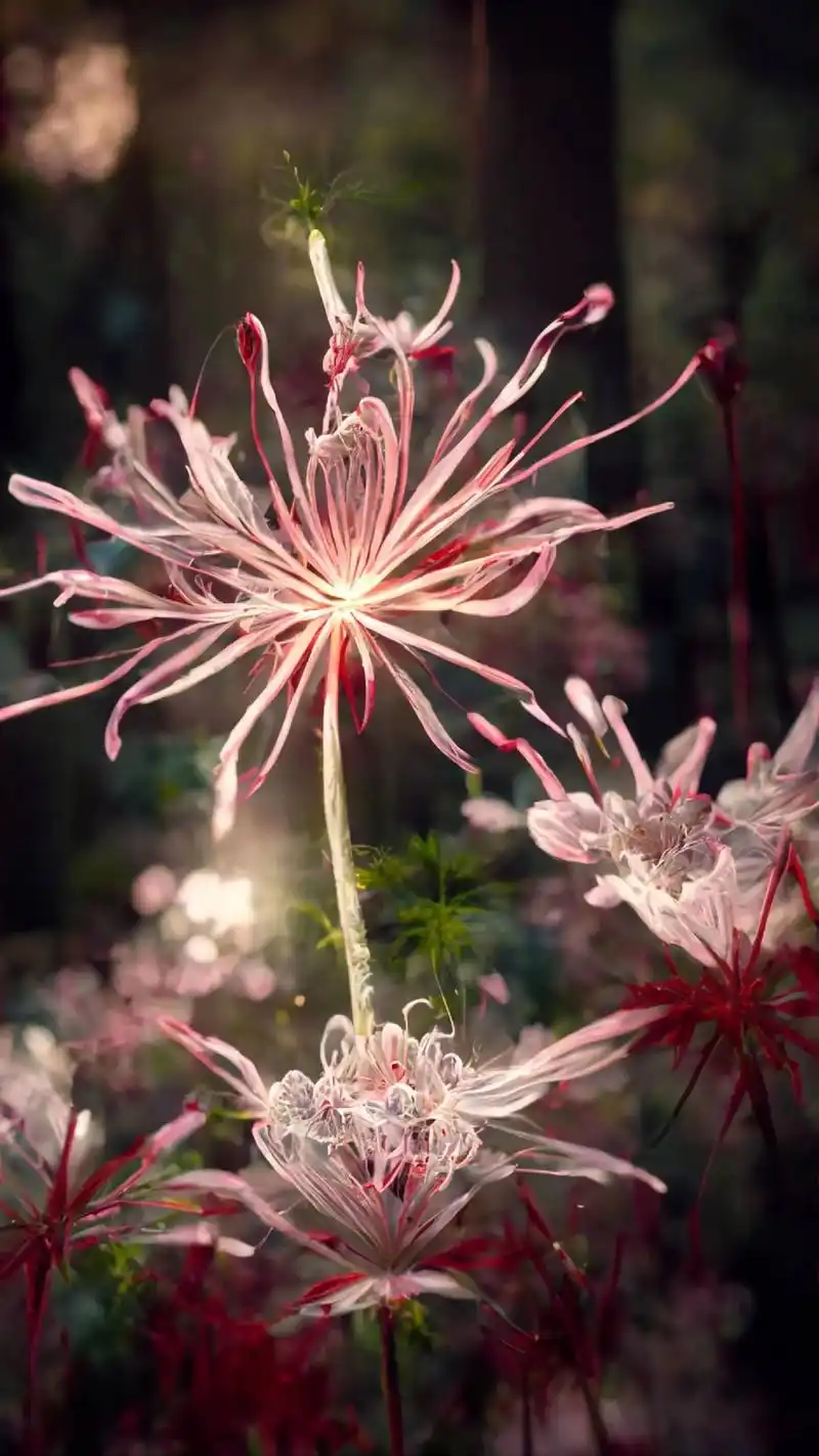 彼岸花花语:无尽的思念,绝 - 抖音