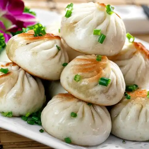 小笼包蒸煎包生煎半成品速冻鲜肉香菇青菜上海风味冷面