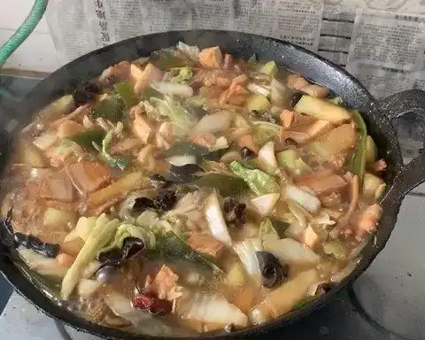 大锅熬菜 大锅菜的做法