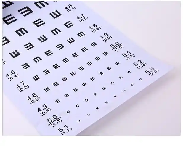 展浩(zhanhao) 标准对数视力表儿童对数视力表图 远视表挂图 成人视力