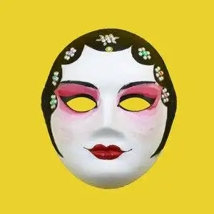 中国风舞台演出道具脸谱花旦京剧面具儿童表演面具中式变脸戏曲面具全