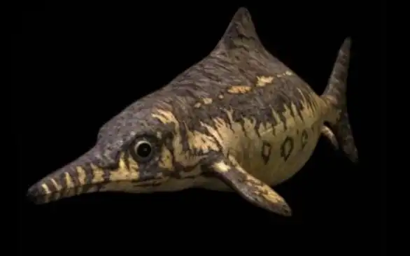 与恐龙同行:大眼鱼龙.身长4米.体重800千克.