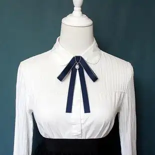 职业领结配饰小清新校园女生飘带蝴蝶结 领花女白色衬衫 新品 裙装