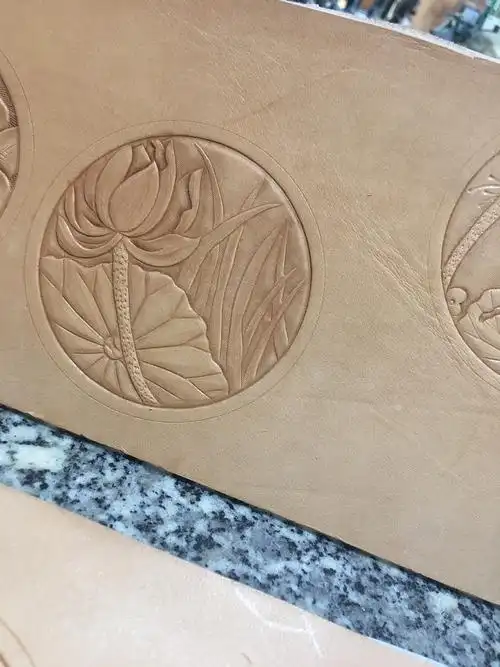 皮雕杯垫设计制作