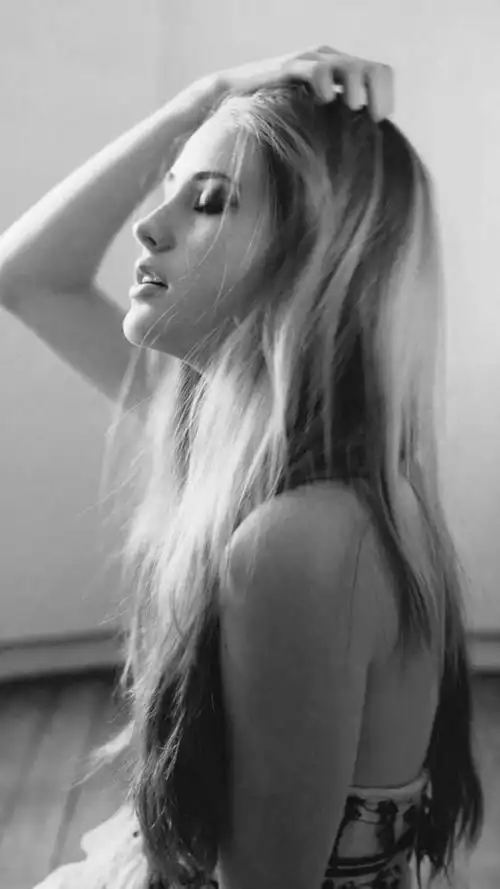 欧美黑白美女,高清图片,手机锁屏桌面-壁纸族