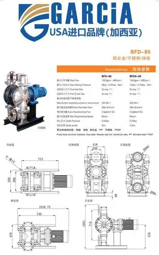 dn80不锈钢电动隔膜泵