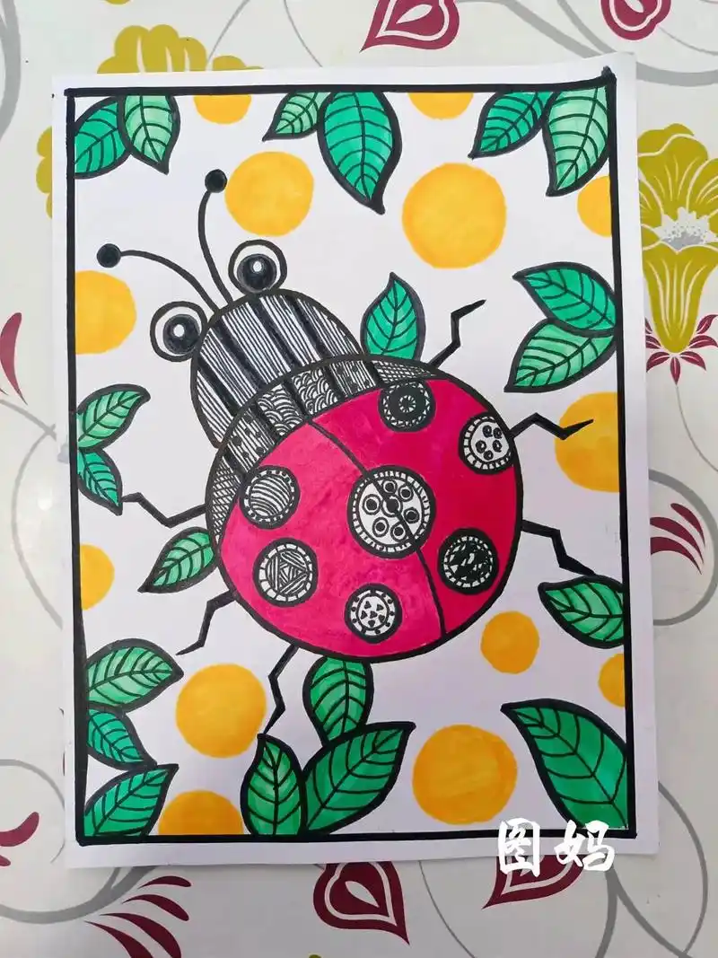 一起学画画#创意美术 #一起学画画 #马克笔绘画 #七星瓢 - 抖音