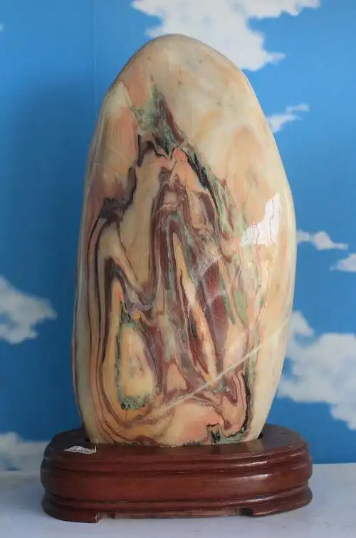 天然精品奇石 天然雅石 老挝彩玉 高档收藏