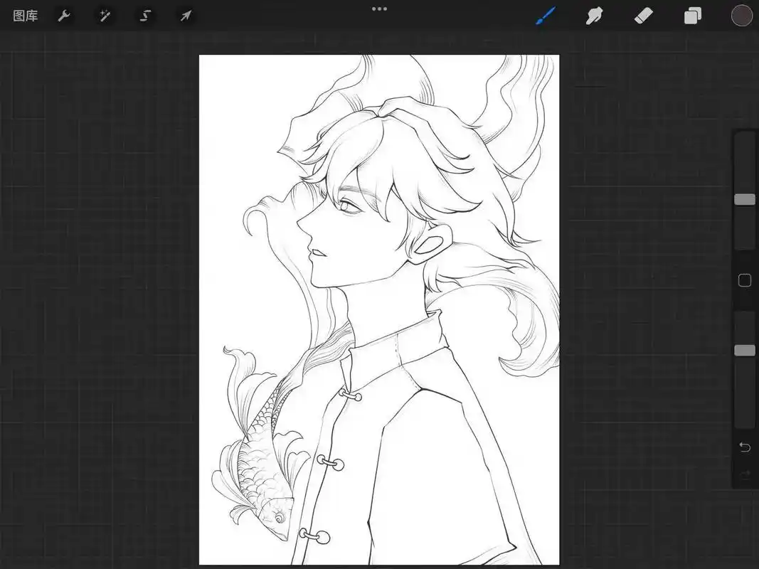 意难平2.0 椿还鲲命,谁还湫情 #大鱼海棠#湫#板绘#插画 - 抖音