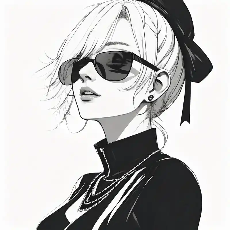 94高冷御姐范头像集94 这次给大家带来一组黑白高冷御姐范的女生