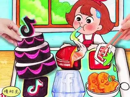 慢时光定格动画吃美食_短篇定格动画美食_定格动画星空美食 - 抖音