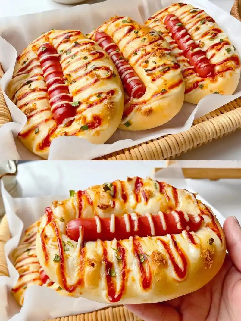 香葱火腿沙拉面包.