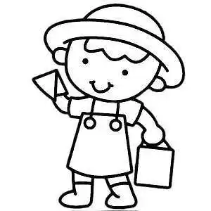 儿童简笔画小孩