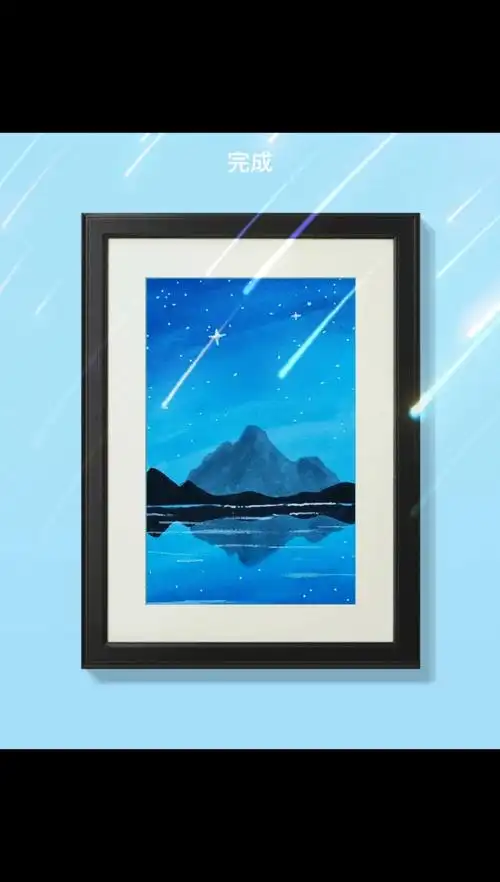 画画原来如此简单马克笔星空画来啦满足你们所有人学会了嘛