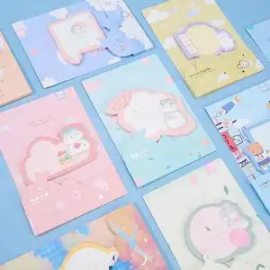 韩国ins可爱少女心异型便利贴粘性强学生用网红n次贴套装办公记事贴