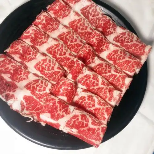 澳洲安格斯牛小排切片寿喜烧食材涮锅肥牛片