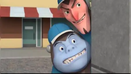 蓝鼻子和红鼻子爬进学校,装成学生骗人