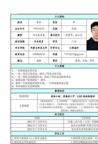 文档下载 所有分类 求职/职场 简历封面/模板 > 李斌简历个人资料